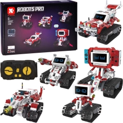 Robots Pro 5-i-1 byggesæt med robotter, fjernbetjening og LED-display