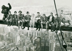 SCHMIDT puslespil Frokosttid, parodi på berømt foto, 1000 brikker