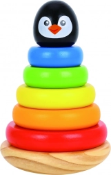 Træstabeltårn pingvin