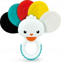 Clementoni Baby rangle og bidering regnbuepåfugl 2-i-1