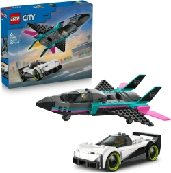 LEGO City jetjager vs. racerbilen