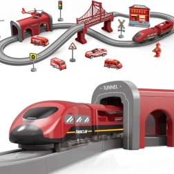 Elektrisk togsæt brandmænd 66 dele WOOPIE