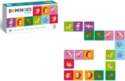 Domino dyreunger – 28 brikker, familiespil for børn