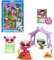 Sæt 3 figurer Littlest Pet Shop Camping