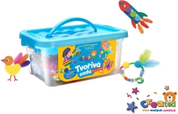 Kreativt sæt i plastboks 26 × 12 cm