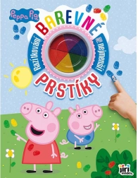Farverige fingertryk Peppa Pig