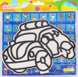 Kreativt sæt til børn – træbillede med kuglemodelleringsmasse