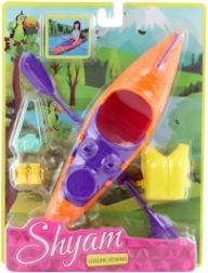 Kajak til dukke med tilbehør