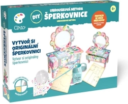 Arto diy smykkeskrin i træ – servietmetode (decoupage)