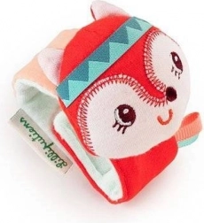 Lilliputiens håndledsrasle med ræven Alice, knitren og tekstil til spædbørn