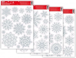 Julevinduesfolie med glitter 20x30 cm