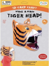 Kreativt sæt 3D maske Tiger Fiesta Crafts