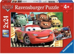 Ravensburger puslespil Biler 2 – tur til Europa 2×24 brikker