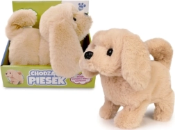 Gående plyshund 15 cm