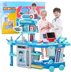 Lægekuffert 2-i-1 – hospital i en kuffert med lys og lyde