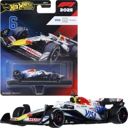 Hot Wheels Premium Formel 1-bolid 2025 Visa Cash App Racing Bulls Isack Hadjar #6 - 1 stk.