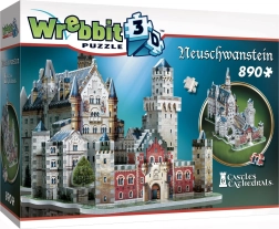 WREBBIT 3D-puslespil slottet Neuschwanstein – 890 brikker