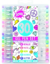 Gelpen MAKE IT REAL - Sæt med 30 farver