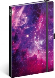 Notesbog Galakse, linjeret, 13 × 21 cm