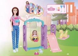 Dukke på legepladsen 30 cm med tilbehør