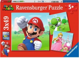 RAVENSBURGER børnepuslespil SUPER MARIO 3×49 brikker