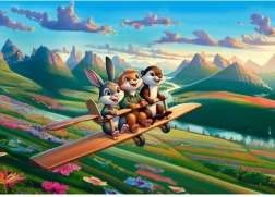 Puslespil Modige piloter 100 brikker