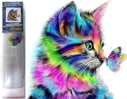 Diamantmaleri killing med sommerfugl 30 × 40 cm