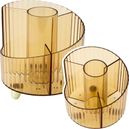 Organizer til skoleartikler gennemsigtig gul