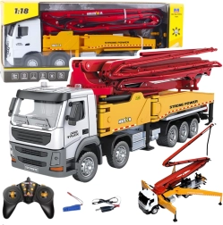 Fjernstyret byggemixer med pumpe HUINA 1:18 i metal