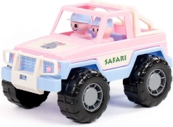 Safari-jeep lyserød – legetøj med figurer