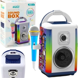 Interaktivt musiksæt med mikrofon og LED-lys