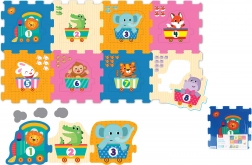 Bløde byggeklodser med dyr og tal