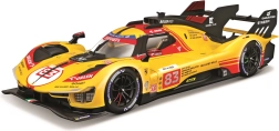 bburago 1:18 ferrari 499p lmh nr. 83 24h le mans 2024 i beskyttende hard case