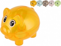 Gennemsigtig sparegris 10 cm