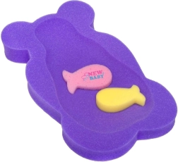 New Baby skum-badeunderlag bjørn lilla
