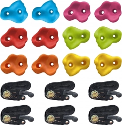 klatregreb til børn til træ med stropper, 12 stk.