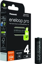 Genopladelige batterier Eneloop Pro AA 2500 mAh 4 stk.