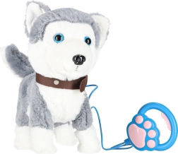 Interaktiv plyshund Husky i snor