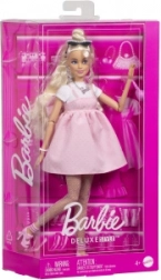 Barbie deluxe model med båndkjole
