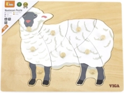 Træ-montessori puttekasse – får VIGA