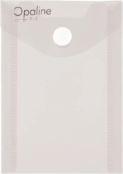 Kuvert med trykknap A7 i højformat, klar Opaline