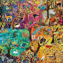Puzzle Magnolia Regnbuesafari 1023 brikker