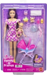 Barbie Skipper babysitter med barnevogn