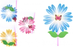 Vindmølle blomst på plaststang