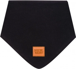 Børne bomulds-halsedisse New Baby Favorite sort