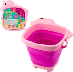 Sammenklappelig silikonespand Enhjørning – lyserød