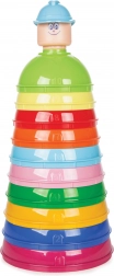 Byggesæt pyramide farvede bægre