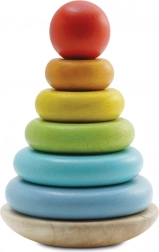 træ-stabletårn i regnbuefarver LE TOY VAN