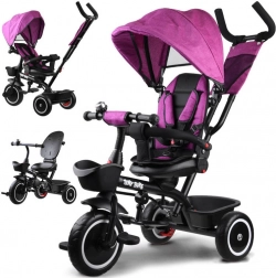 Børnetrehjulet cykel 3-i-1 med kaleche TINY BIKE – Rosa