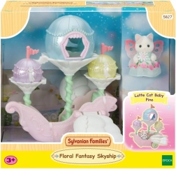 Sylvanian Families blomsterfeernes flyvende køretøj med kattefe
